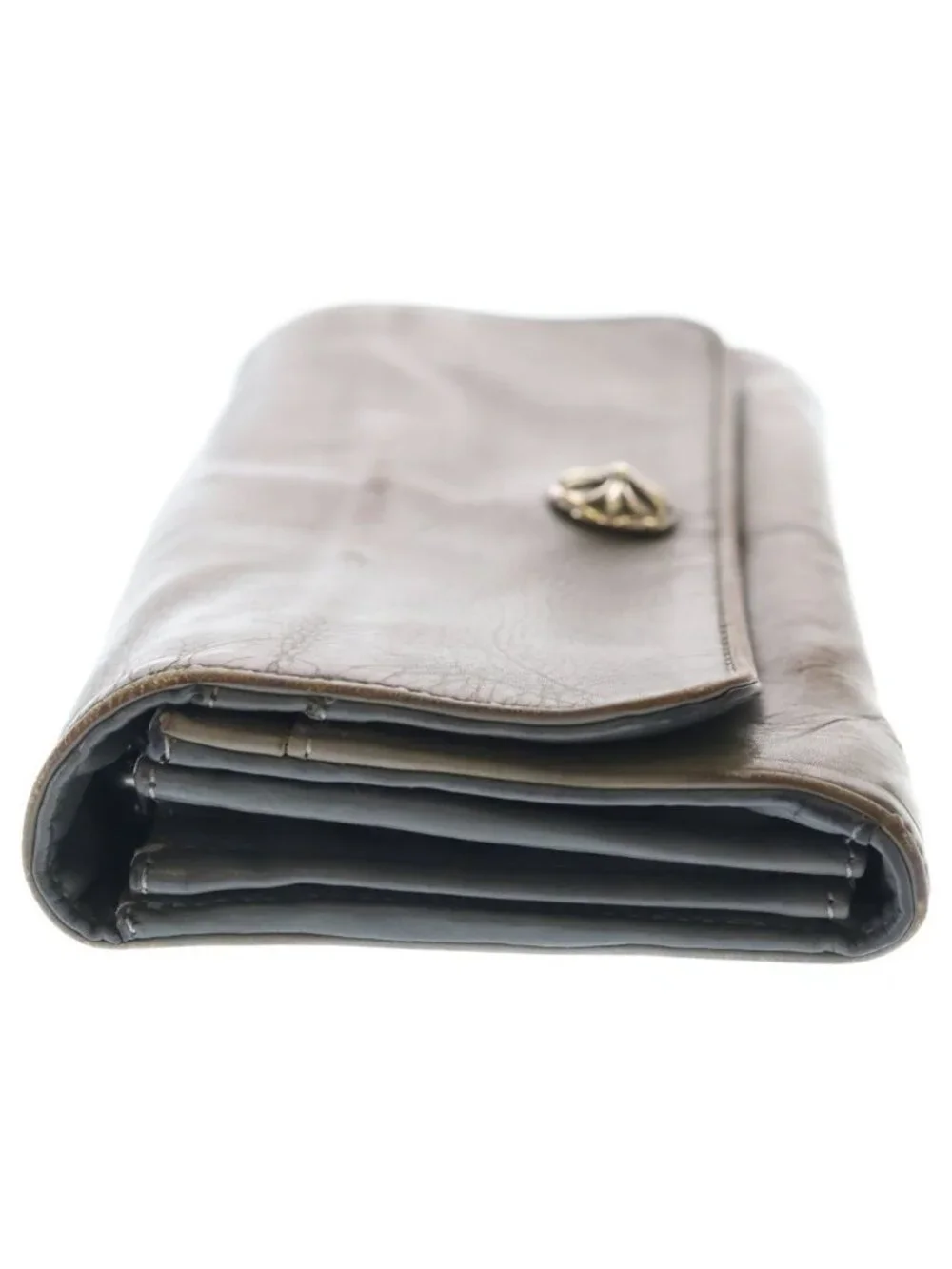 Chrome Hearts Judy Cross Ball Button Leather Wallet